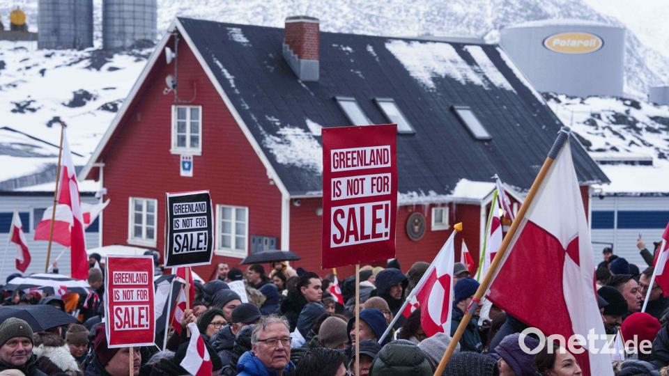 Trumps Vorgehen stieß nicht nur in Grönland auf Unmut. (Archivbild) Bild: Evgeniy Maloletka/AP/dpa