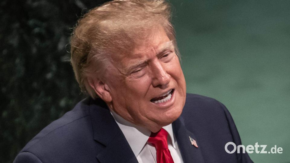 Trump verkündet die erste Zusammenkunft für Gespräche zwischen den USA und dem Iran seit Monaten. Bild: Michael Kappeler/dpa
