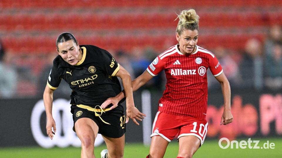 Nationalspielerin Carlotta Wamser (l) traf erstmals für City. Bild: Sven Hoppe/dpa