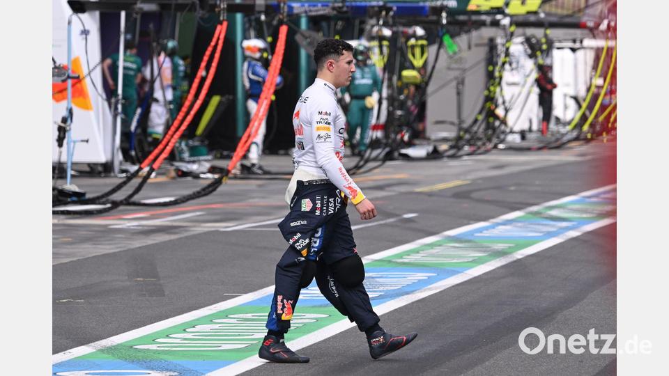 Isack Hadjar fordert Max Verstappen weiter heraus. (Archivbild) Bild: William West/POOL AFP/dpa