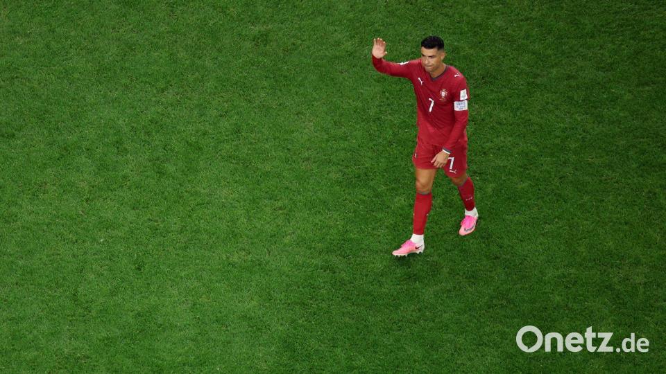 Cristiano Ronaldo nach Portugals WM-Aus gegen Spanien. Bild: Sam Hodde/AP/dpa