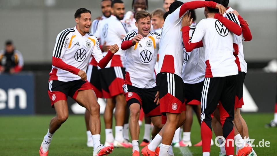 „Spaß unter Druck“, den sollen Deutschlands Fußballer ausstrahlen. Bild: Federico Gambarini/dpa