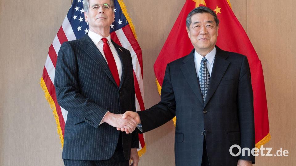 Bessent traf He bereits in New York. (Archivbild) Bild: Bai Xueqi/XinHua/dpa