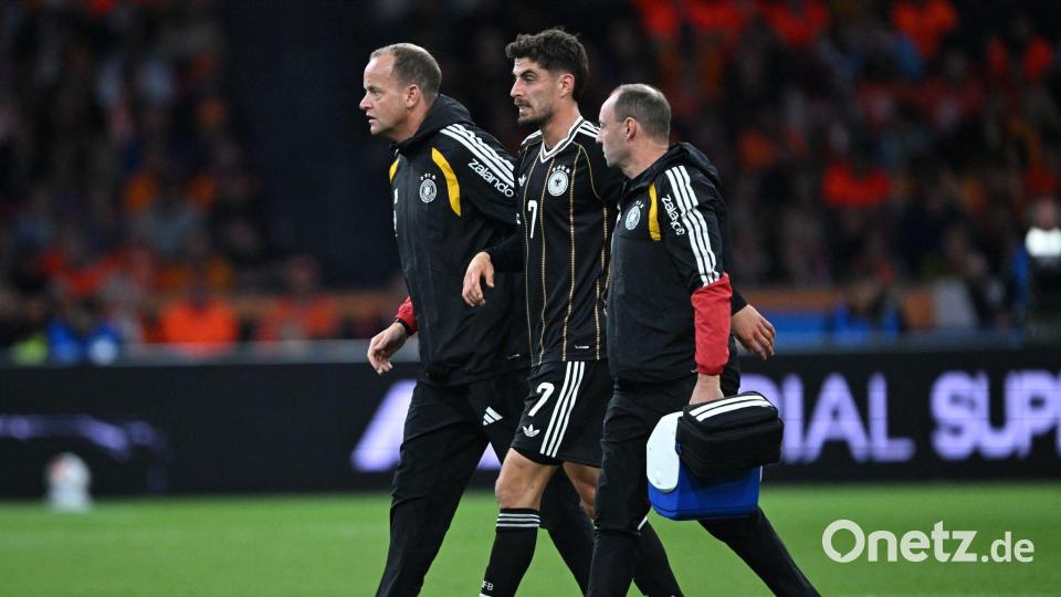 Die Verletzungen von Kai Havertz und auch Jamal Musiala trübten den Abend. Bild: Federico Gambarini/dpa