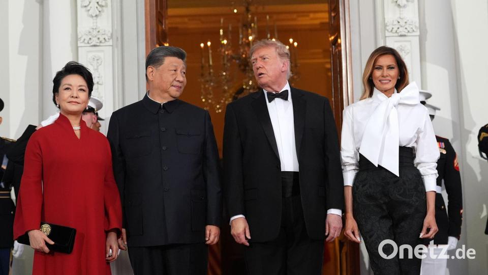 Trump spricht von exzellenter Verbindung zu China. Bild: Alex Brandon/AP/dpa