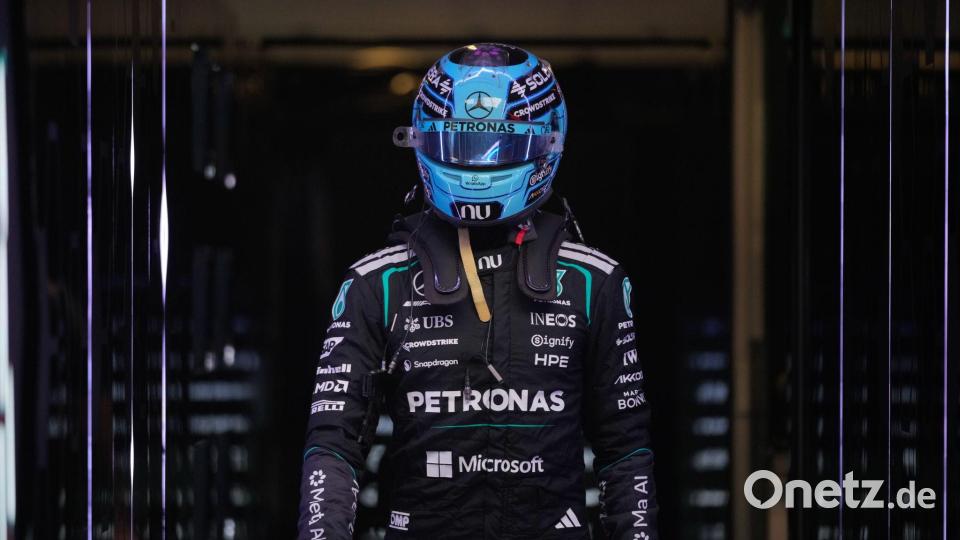 George Russell erhöht den Druck auf seinen Mercedes-Teamkollegen. Bild: Pavel Bednyakov/AP/dpa