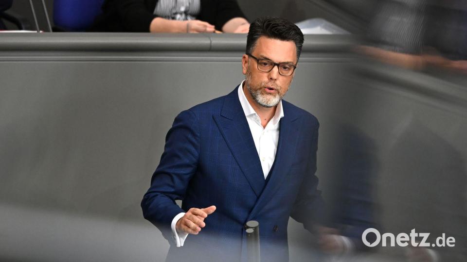 Robin Wagener ist Verteidigungspolitiker der Grünen-Bundestagsfraktion. (Archivfoto) Bild: Elisa Schu/dpa