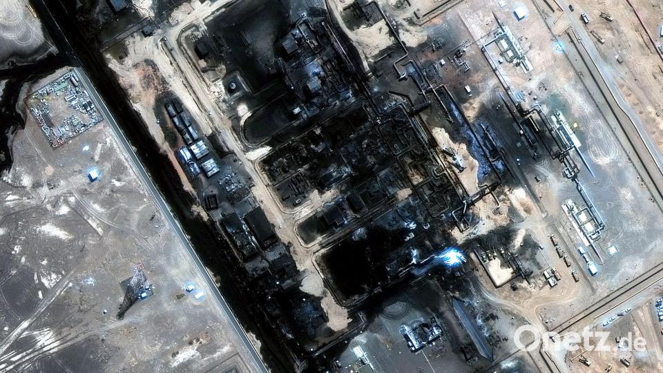 Bei den Huthi-Angriffen im September sollen Pumpstationen der Pipeline getroffen worden sein. (Archivbild) Bild: Uncredited/Satellite image ©2026 Vantor/AP/dpa