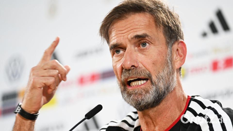 Jürgen Klopp spricht ausführlich über die Lage von Wirtz in Liverpool. Bild: Federico Gambarini/dpa