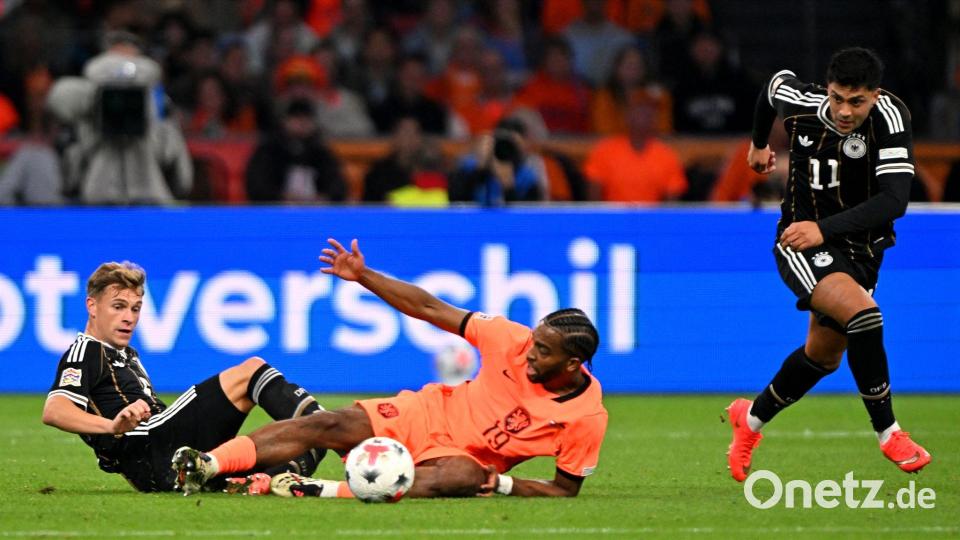 Voller Einsatz gegen die Niederlande: Joshua Kimmich Bild: Federico Gambarini/dpa