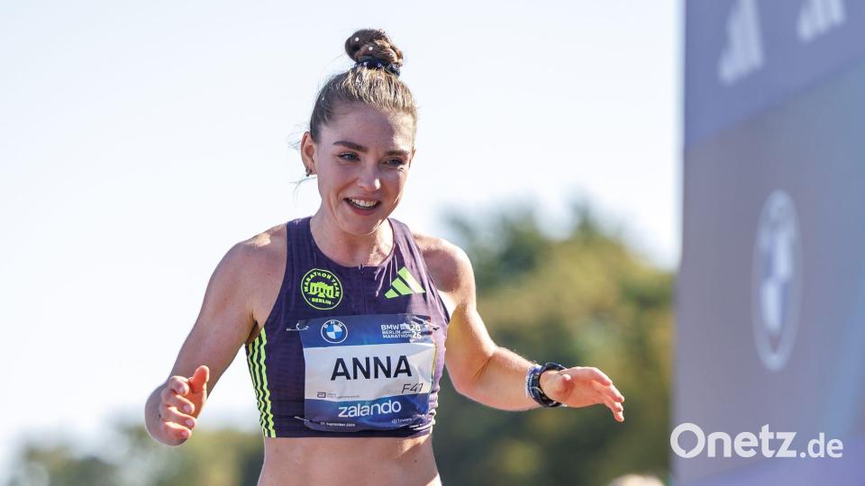Anna Langerwisch war die schnellste Deutsche beim Berlin-Marathon. Bild: Andreas Gora/dpa