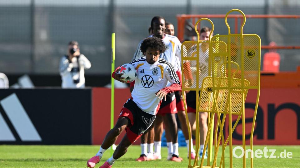 Karim Adeymi kommt über sein hohes Tempo ins Spiel. (Archivbild) Bild: Federico Gambarini/dpa