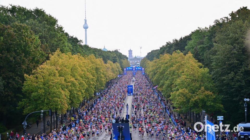 Tausende Menschen nahmen am Berlin-Marathon teil. Bild: Sebastian Gollnow/dpa