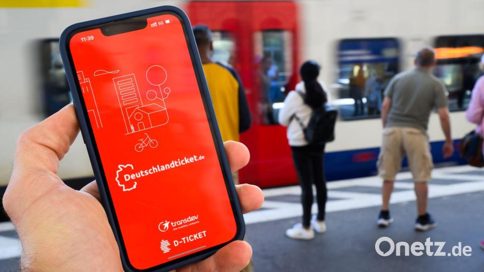 Der Preis des Deutschlandtickets für 2027 wird bald ermittelt. (Archivbild) Bild: Julian Stratenschulte/dpa