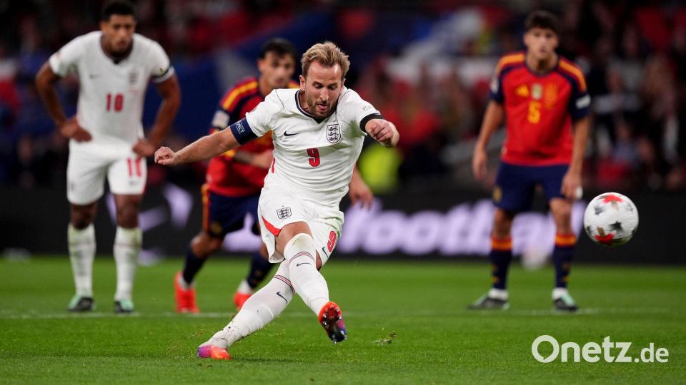 Traf ungewöhnlicherweise nicht vom Punkt: Harry Kane. Bild: Mike Egerton/PA Wire/dpa