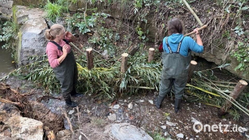 Doreen Detzner und Katharina Amann von Fluss.Frei.Raum. Bild: Ewald Plößner