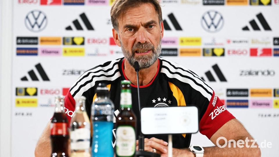 Jürgen Klopp sieht bei Karim Adeyemi ein großes Potenzial. Bild: Federico Gambarini/dpa
