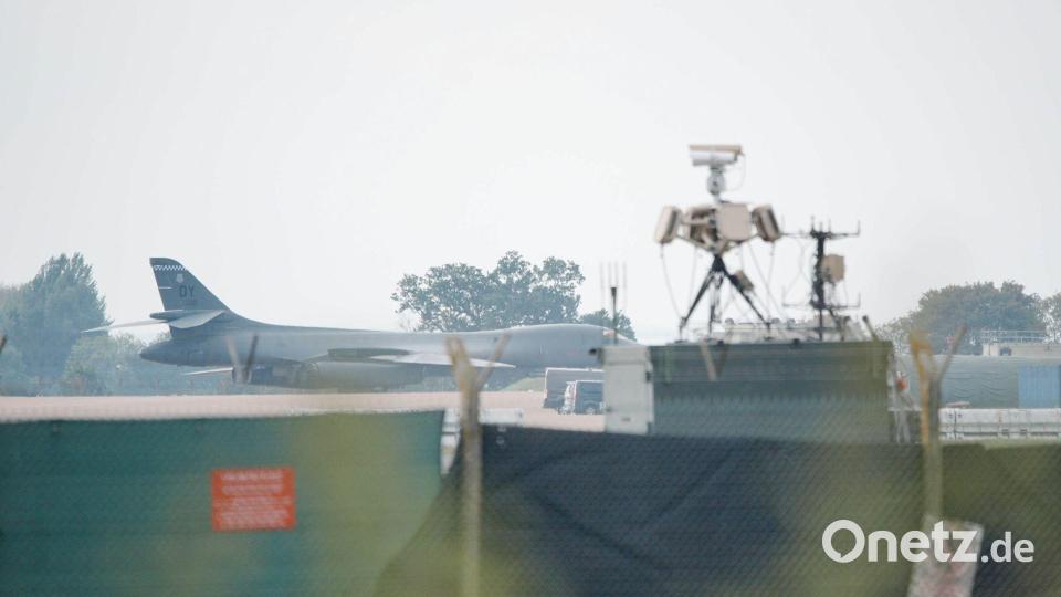 Der Vorfall ereignete sich in der Nähe des britischen Militärstützpunkts Fairford, der von der US-Luftwaffe genutzt wird. Bild: Ben Birchall/PA Wire/dpa