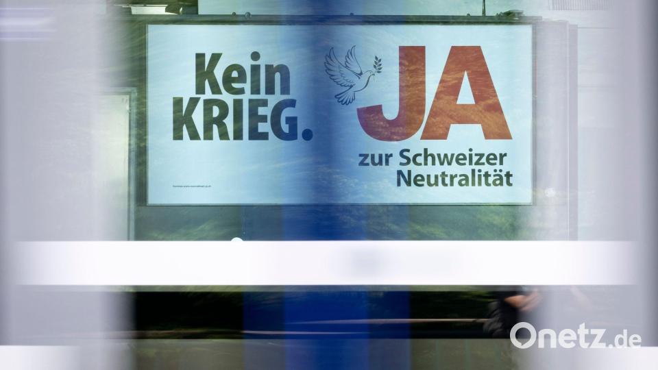 Die Friedenstaube auf den Plakaten hat Gegner auf die Palme gebracht (Archivbild) Bild: Andreas Becker/KEYSTONE/dpa