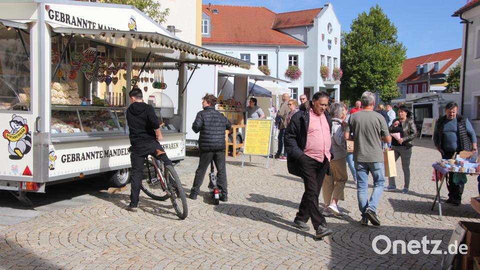 Die Resonanz zum Michaeli-Markt in Mitterteich hielt sich in Grenzen. Bild: Konrad Rosner