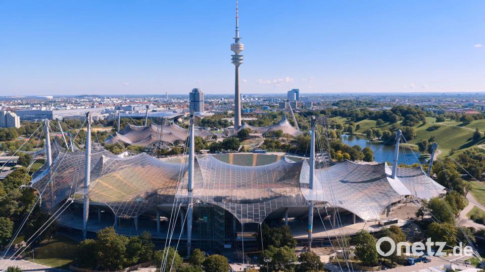 Wird schon jetzt zukunftsfit gemacht - aber reicht das? Das Münchner Olympiastadion. Bild: Sven Hoppe/dpa