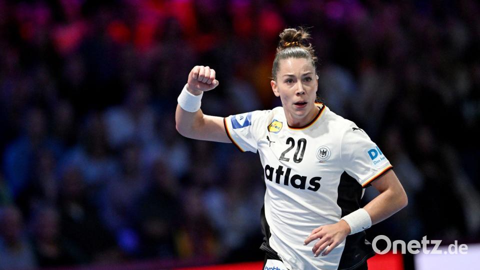 Verließ die Bundesliga 2020 in Richtung Ungarn: Handballerin Emily Vogel. (Archivbild) Bild: Federico Gambarini/dpa