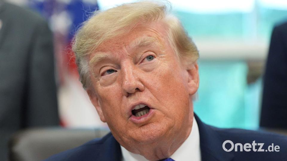 Sloweniens Internet-Domainverwaltung  - register.si - wird mit Anträgen überlaufen, seitdem US-Präsident Donald Trump KI in SI umtaufen will. Bild: Alex Brandon/AP/dpa