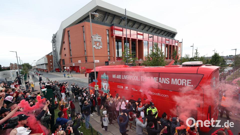 Das Stadion des FC Liverpool.  (Archivbild) Bild: Peter Byrne/PA Wire/dpa
