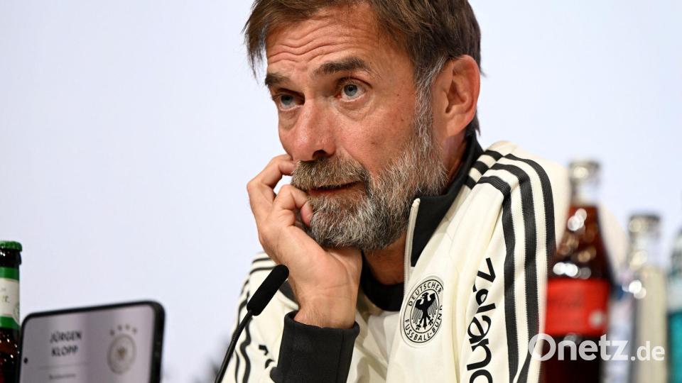 Jürgen Klopp steht mit der DFB-Elf vor seinem dritten Auftritt als Bundestrainer. Bild: Sven Hoppe/dpa