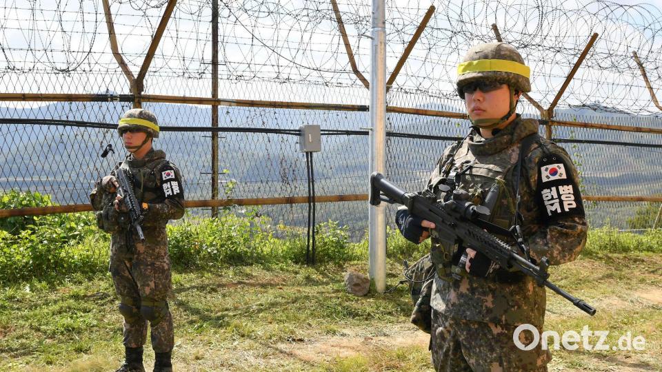 Die Demilitarisierte Zone (DMZ) trennt die zwei Staaten. Bild: Song Kyong-Seok/POOL Kyodo News/AP/dpa