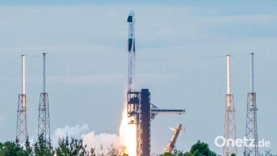 Die Astronauten brachen vom Weltraumbahnhof Cape Canaveral im US-Bundesstaat Florida zur ISS auf. Bild: John Raoux/AP/dpa