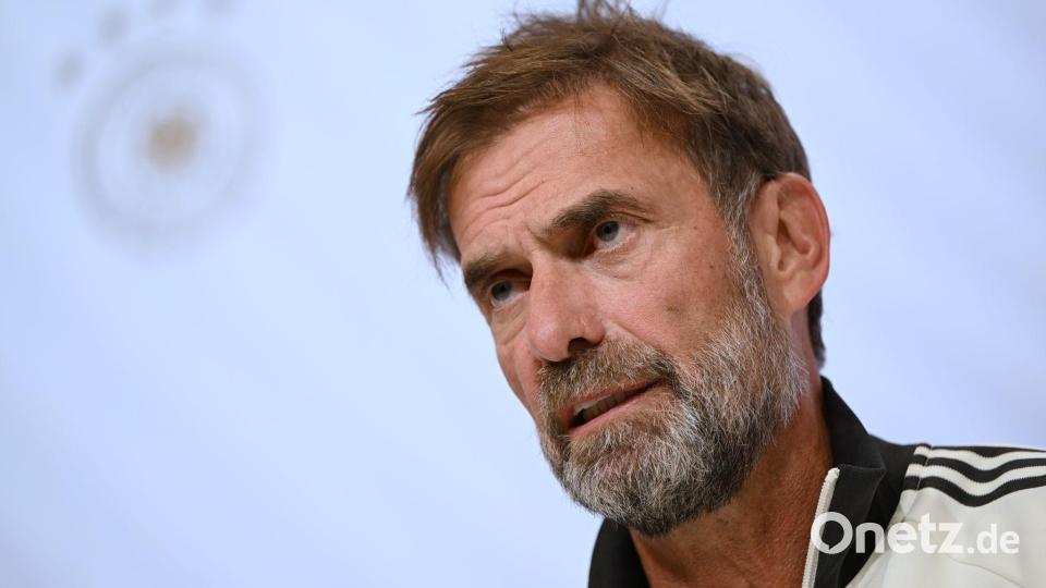 Sprach schon über Tresoldi: Bundestrainer Jürgen Klopp. Bild: Sven Hoppe/dpa