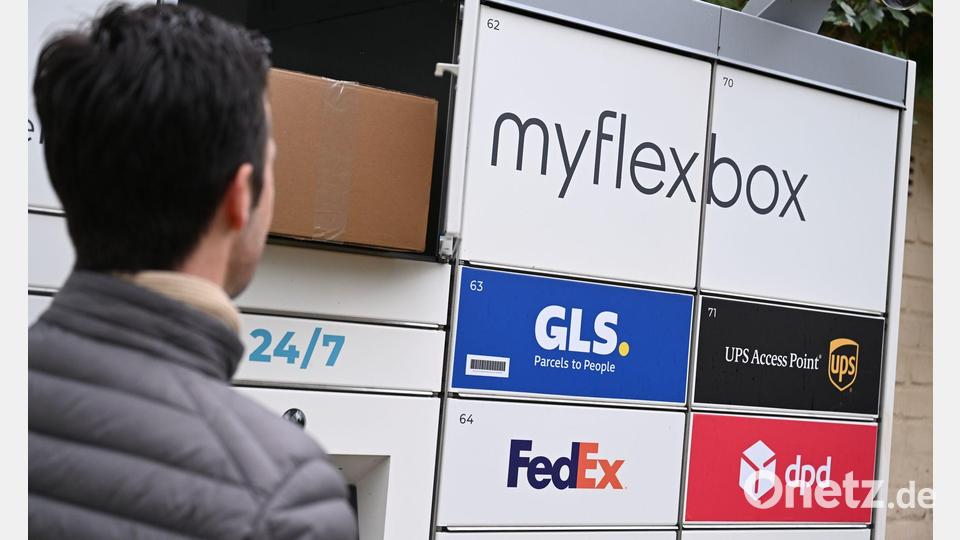Bei Myflexbox lagern GLS, UPS, Fedex, DPD und Amazon Pakete ein. Bild: Wolf von Dewitz/dpa