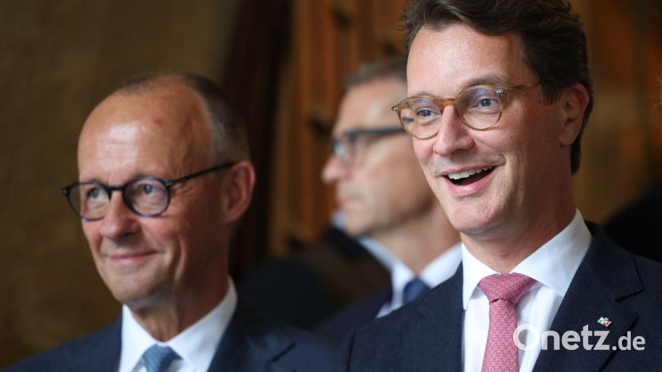 Der „Reservekanzler“ hatte viel Lob für den Kanzler übrig. Bild: Christoph Reichwein/dpa