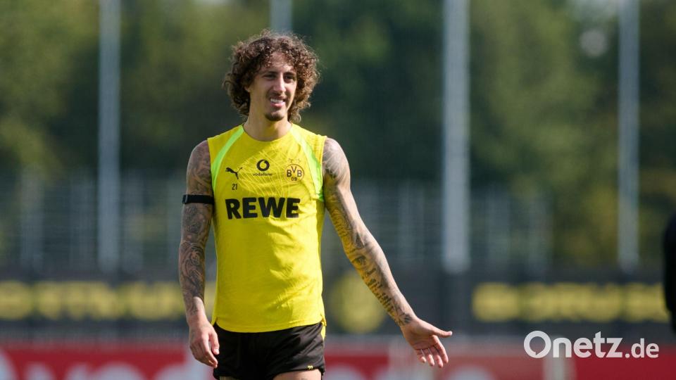 Ronaldo-Ersatz bei der Nationalmannschaft: Stürmer Fabio Silva von Borussia Dortmund. Bild: Bernd Thissen/dpa
