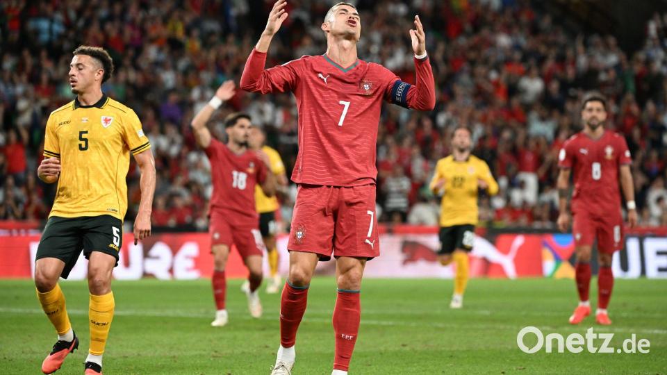 Portugals Superstar Cristiano Ronaldo mit seiner legendären Trikotnummer 7 beim Nations-League-Spiel gegen Wales. Bild: Zed Jameson/PA Wire/dpa
