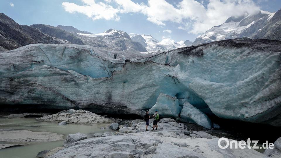 Die mittlere Eisdicke einzelner Schweizer Gletscher hat um 2,5 bis 4 Meter abgenommen. Bild: Kay Nietfeld/dpa