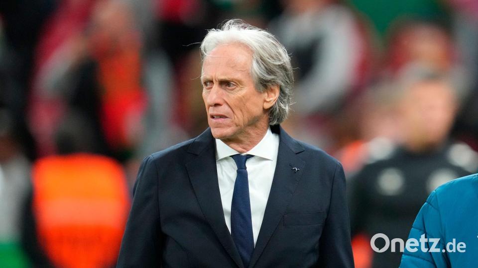 Portugals Nationaltrainer Jorge Jesus bleibt bei der Causa Ronaldo gelassen. Bild: Liselotte Sabroe/Ritzau Scanpix Foto/AP/dpa