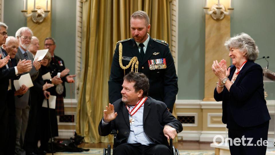 Fox wurde in Kanada für seinen Einsatz gegen die Parkinson-Krankheit ausgezeichnet. Bild: PATRICK DOYLE/The Canadian Press/AP/dpa