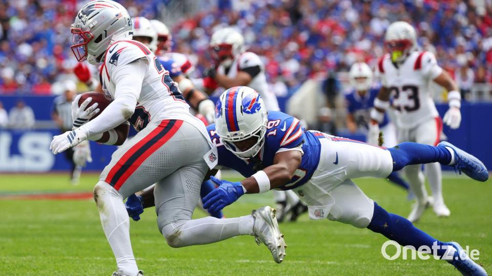 Die Patriots holten einen Sieg gegen die Bills. Bild: Jeffrey T. Barnes/AP/dpa