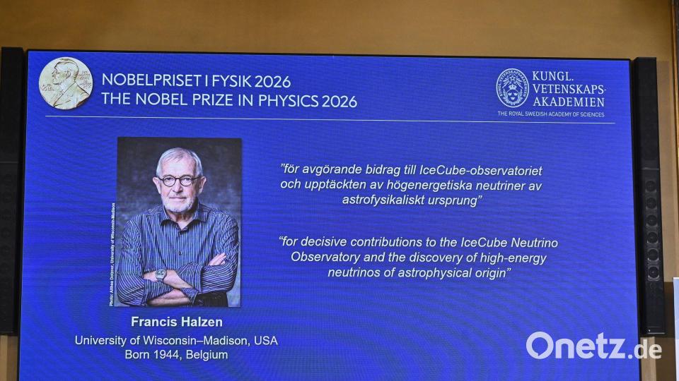 Der Nobelpreis für Physik geht in diesem Jahr an den belgisch-amerikanischen Teilchenforscher Francis Halzen. Bild: Christine Olsson/TT News Agency/dpa