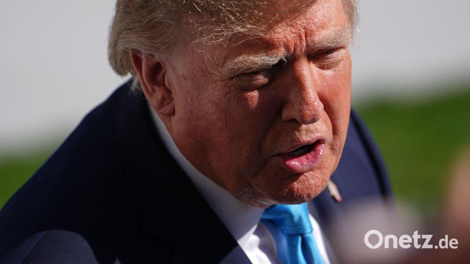 US-Präsident Trump widerspricht mit seinen Aussagen denen seines Außenministers Rubio. Bild: Julia Demaree Nikhinson/AP/dpa