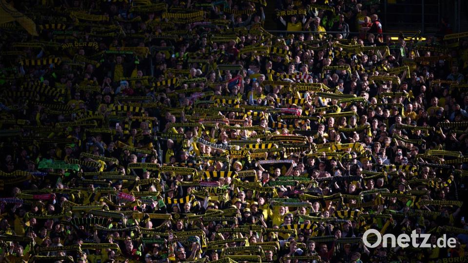 Die Dortmund-Fans bei einem Bundesliga-Spiel. Archivbild: Bernd Thissen/dpa