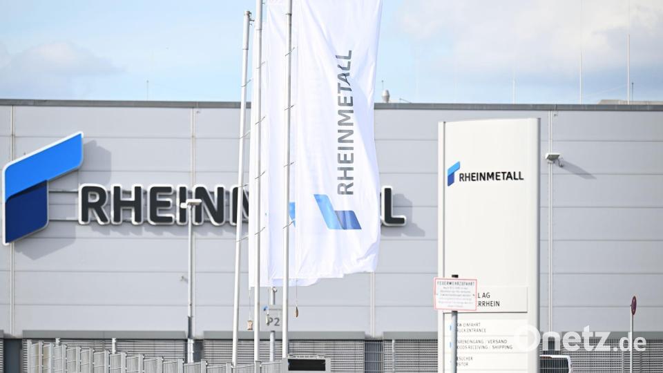 Blick auf das Neusser Rheinmetall-Werk. Bild: Federico Gambarini/dpa