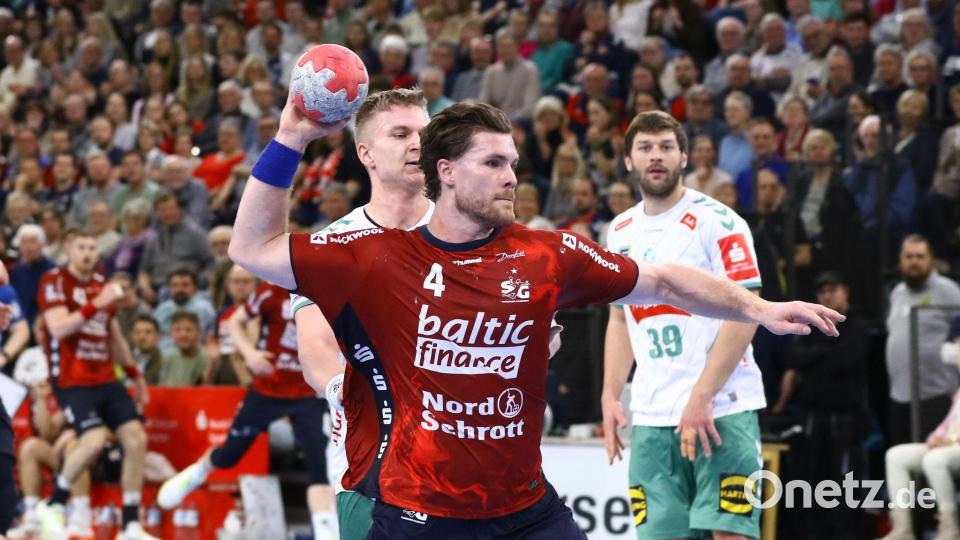 Spielte acht Jahre für die SG Flensburg-Handewitt: Johannes Golla - und will wieder zurück. (Archivbild) Bild: Michael Hundt/dpa