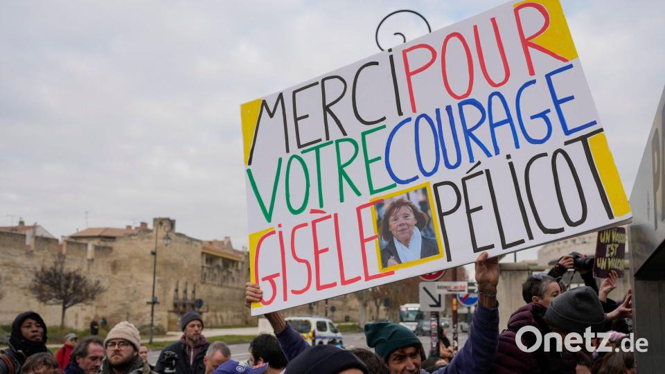 Während des Prozesses erfuhr Gisèle Pelicot große Unterstützung. (Archivbild) Bild: Lewis Joly/AP/dpa