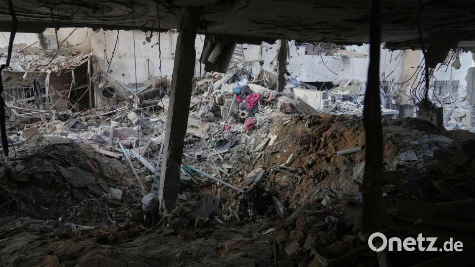 Der Hamas-Überfall löste den Gaza-Krieg aus, bei dem Israel Zehntausende Ziele in dem Küstenstreifen angriff. (Archivbild) Bild: Jehad Alshrafi/AP/dpa
