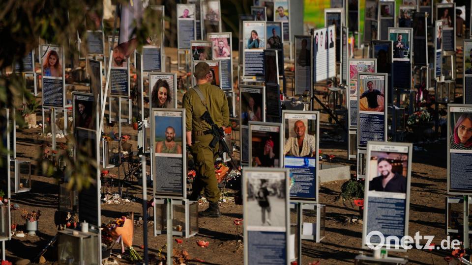Israel erinnert am 7. Oktober an das Massaker der Hamas-Terroristen im Süden des Landes. Bild: Ohad Zwigenberg/AP/dpa