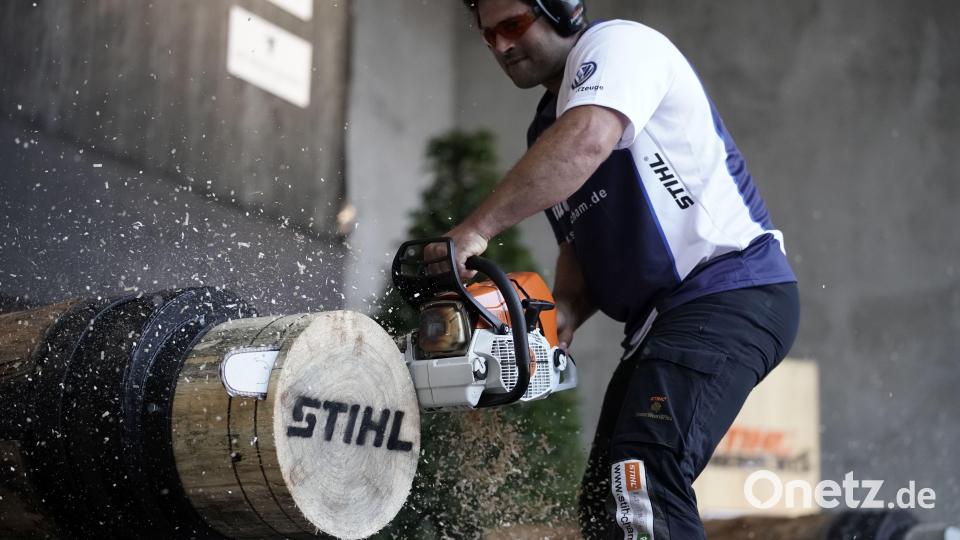 Peter Bauer an der Stock Saw. Archivbild: Stihl TIMBERSPORTS®