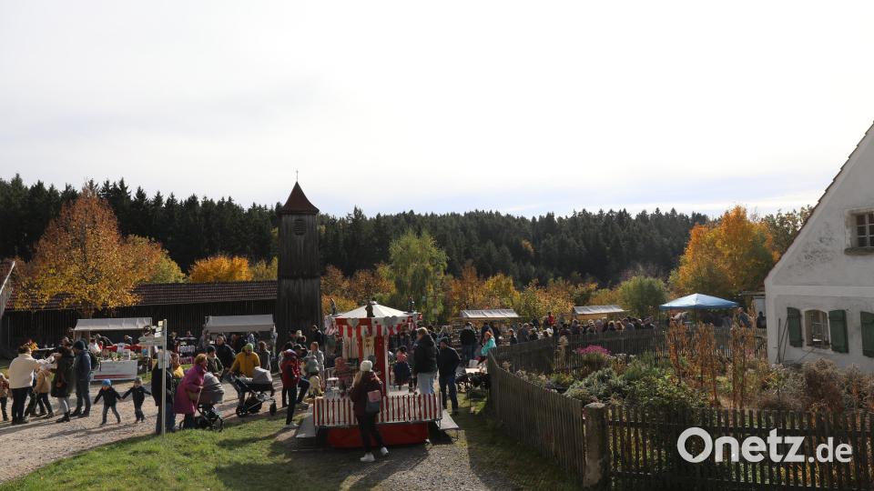 Markttreiben beim Kirchweihmarkt im Freilandmuseum Oberpfalz im Jahr 2025. Foto Eva Gröninger